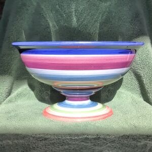 Tabletops Unlimited Rotunda Hand Painted Collection Large Fruit Bowl